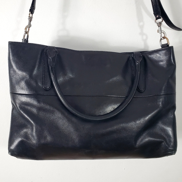 Coach 32291 Borough Bag Black Soft Nappa Leather 2/Way Shoulder Bag - Picture 5 of 16
